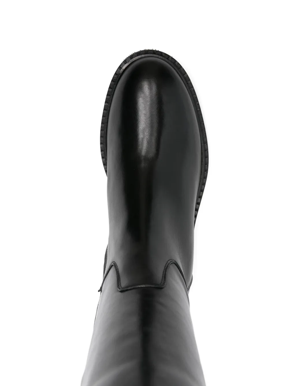 Evaluna 35mm leather zip-fastening boots Black