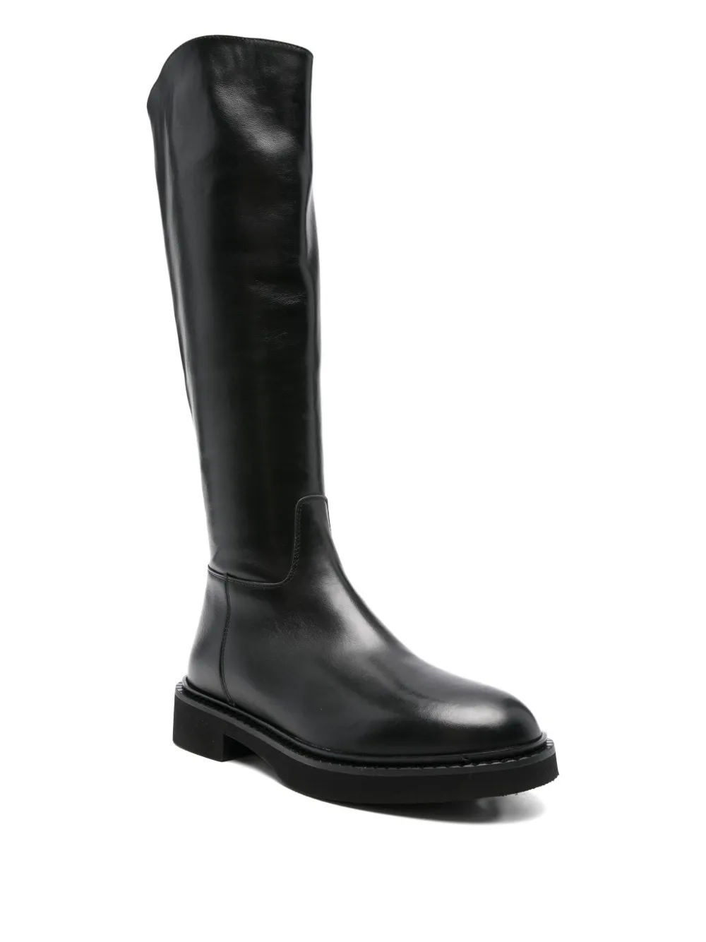 Evaluna 35mm Leather Zip-fastening Boots In Black