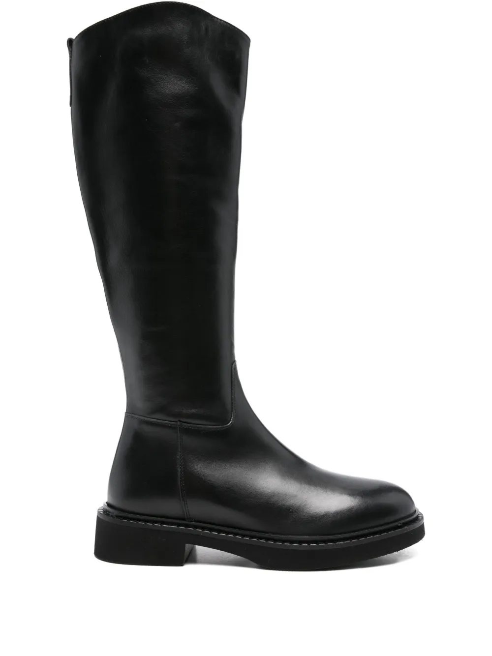 Evaluna 35mm Leather Zip-fastening Boots In Black