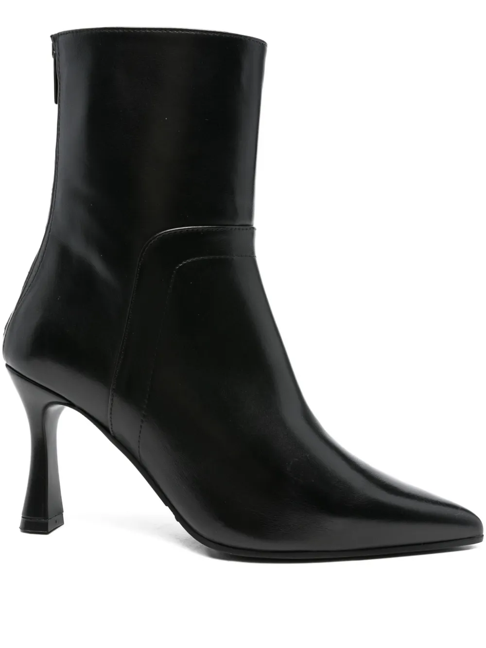 Evaluna 90mm Pointed-toe Flared-heel Boots In Black