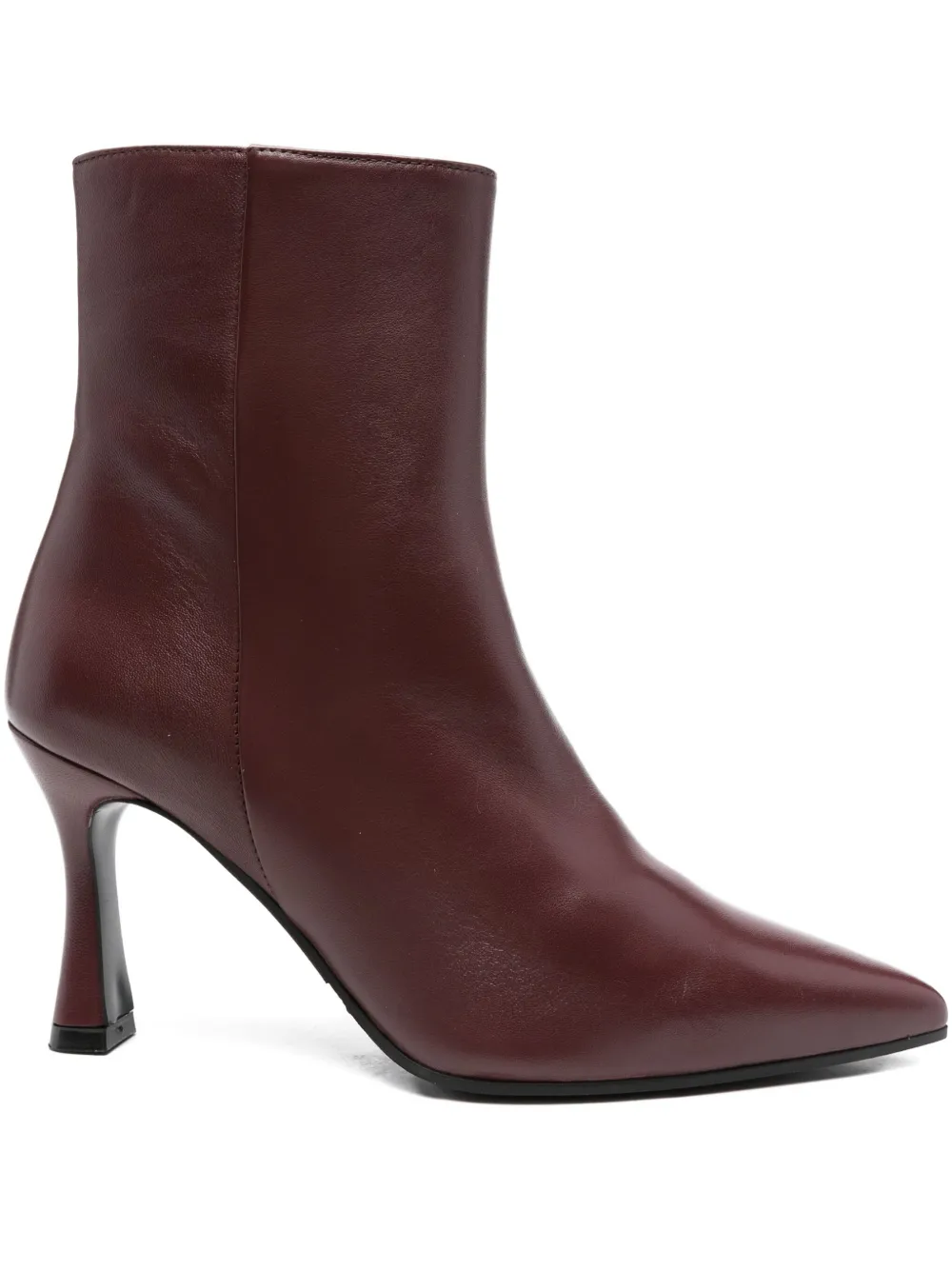 Evaluna Pointed-toe Stiletto Boots In Red