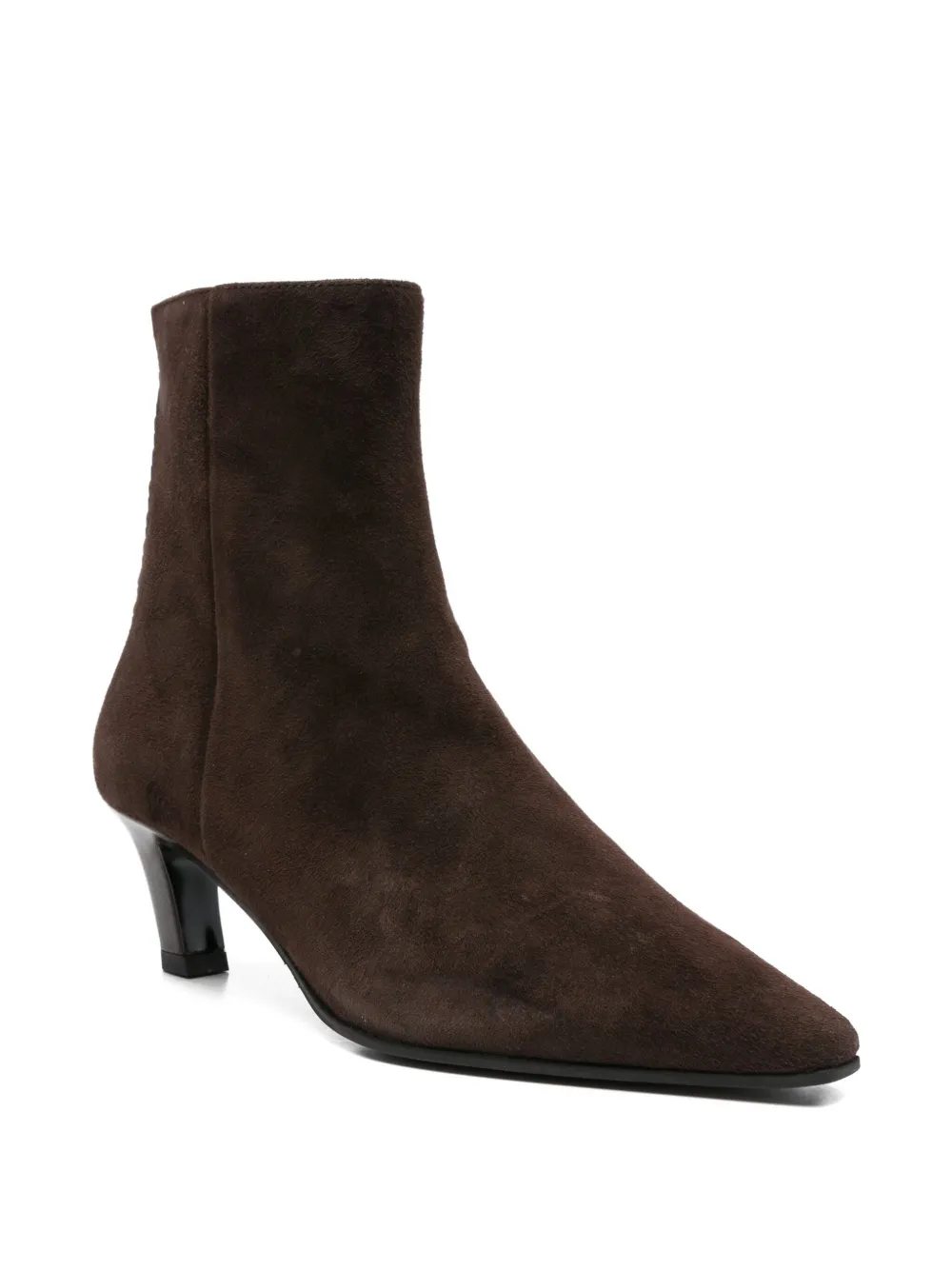 Evaluna 60mm Riverside pointed-toe ankle boots Brown