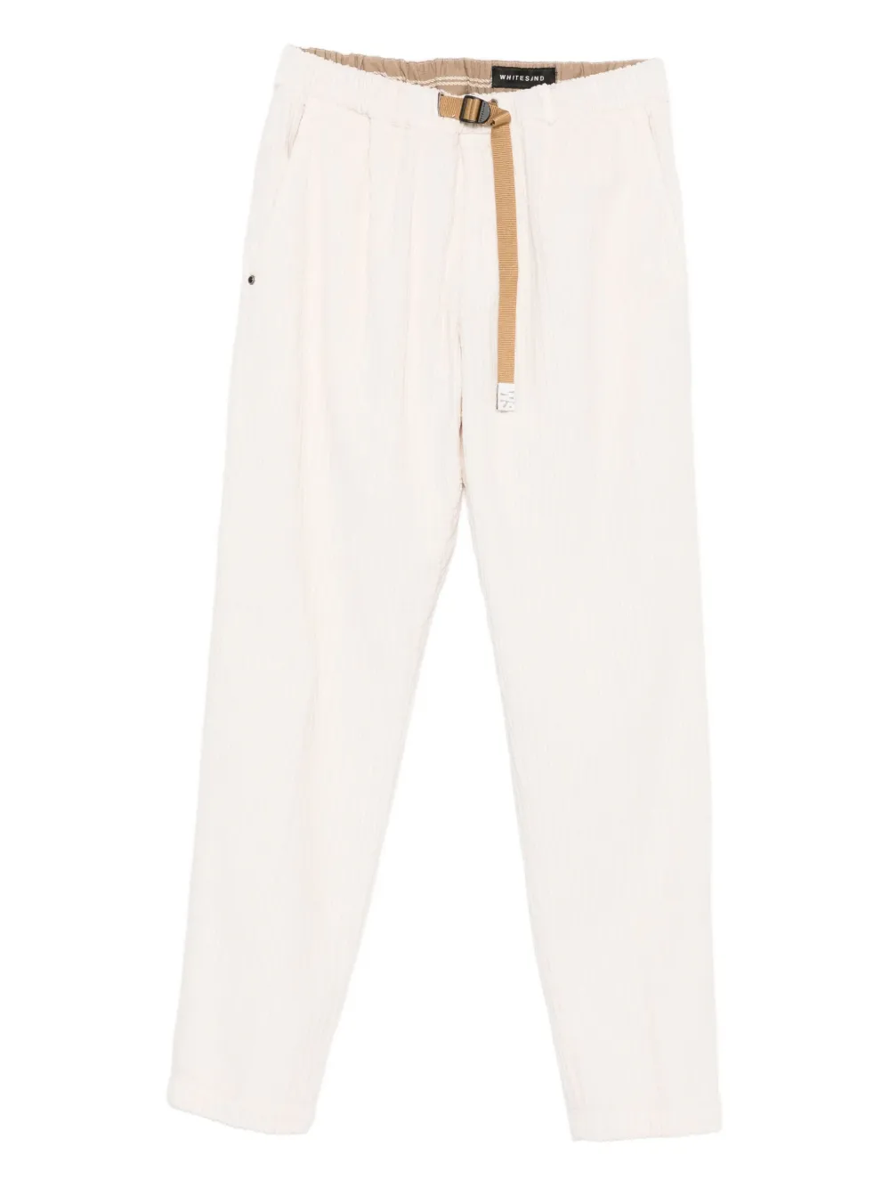 belted corduroy trousers