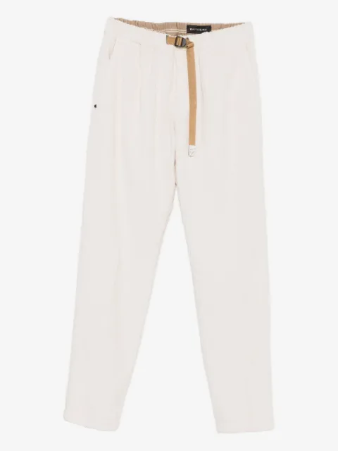 White Sand belted corduroy trousers