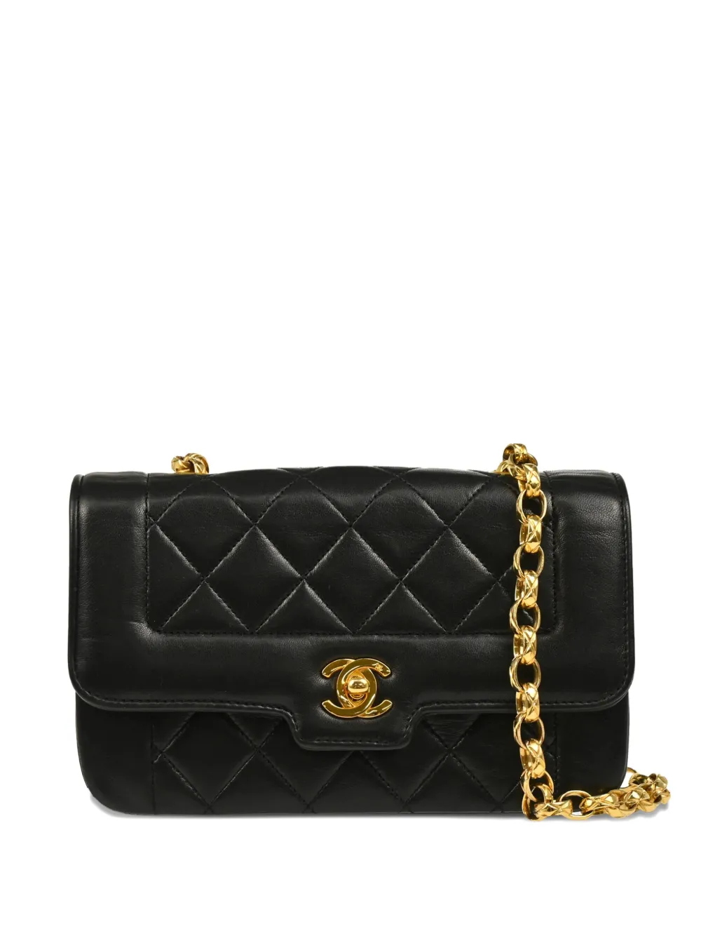 1990s Diana quilted lambskin mini bag