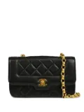 CHANEL Pre-Owned 1990s Diana quilted lambskin mini bag - Black
