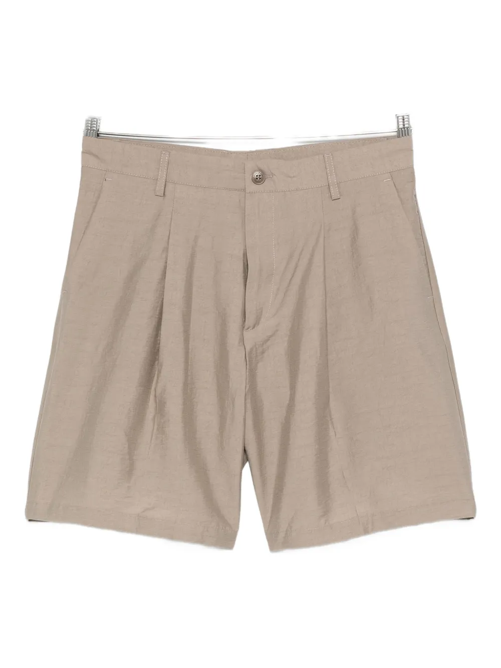 Costumein Pleated Tailored Shorts In Neutral