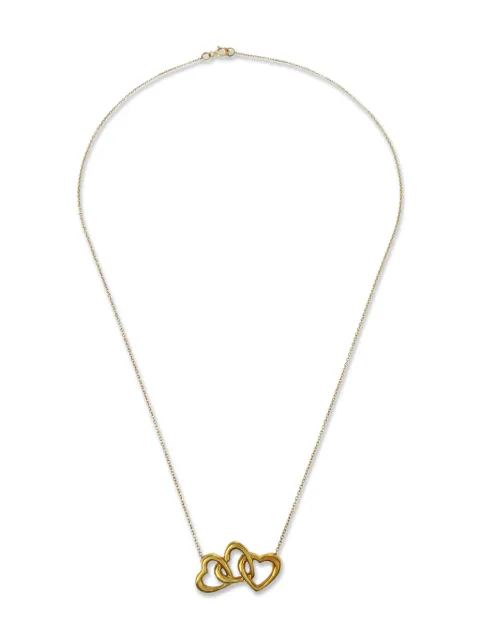 Tiffany & Co. Pre-Owned 18K gold triple heart necklace