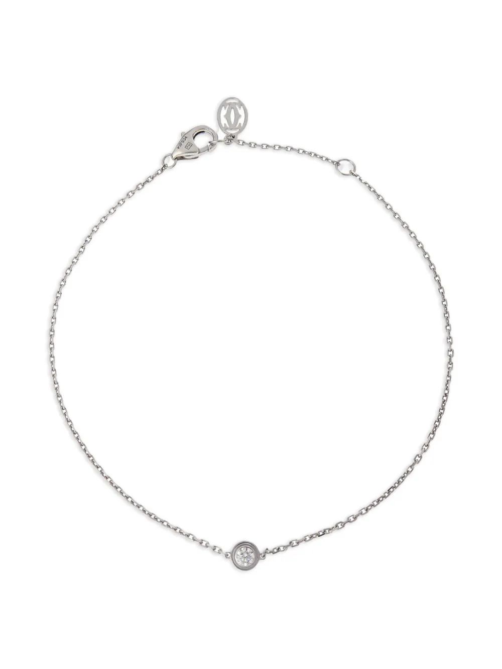 Cartier ダイヤモンド ブレスレット 18Kホワイトゴールド - シルバートーン Cartier ダイヤモンド ブレスレット 18Kホワイトゴールド - シルバートーン