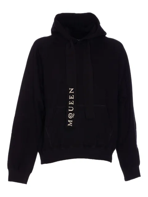 Alexander McQueen logo-print kangaroo-pocket hoodie