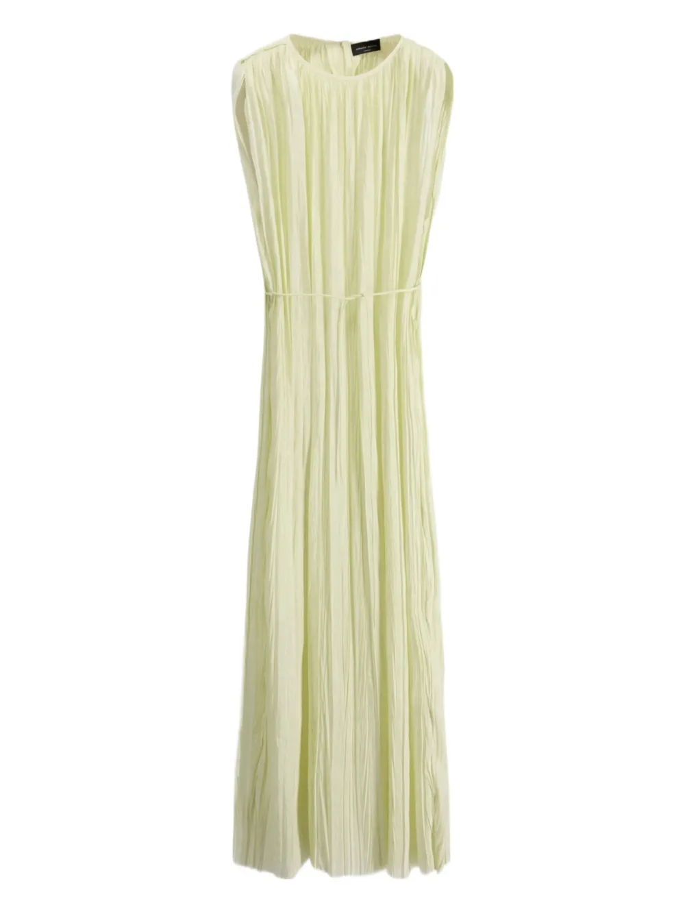 Roberto Collina pleated sleeveless dress | Yellow | Image 1