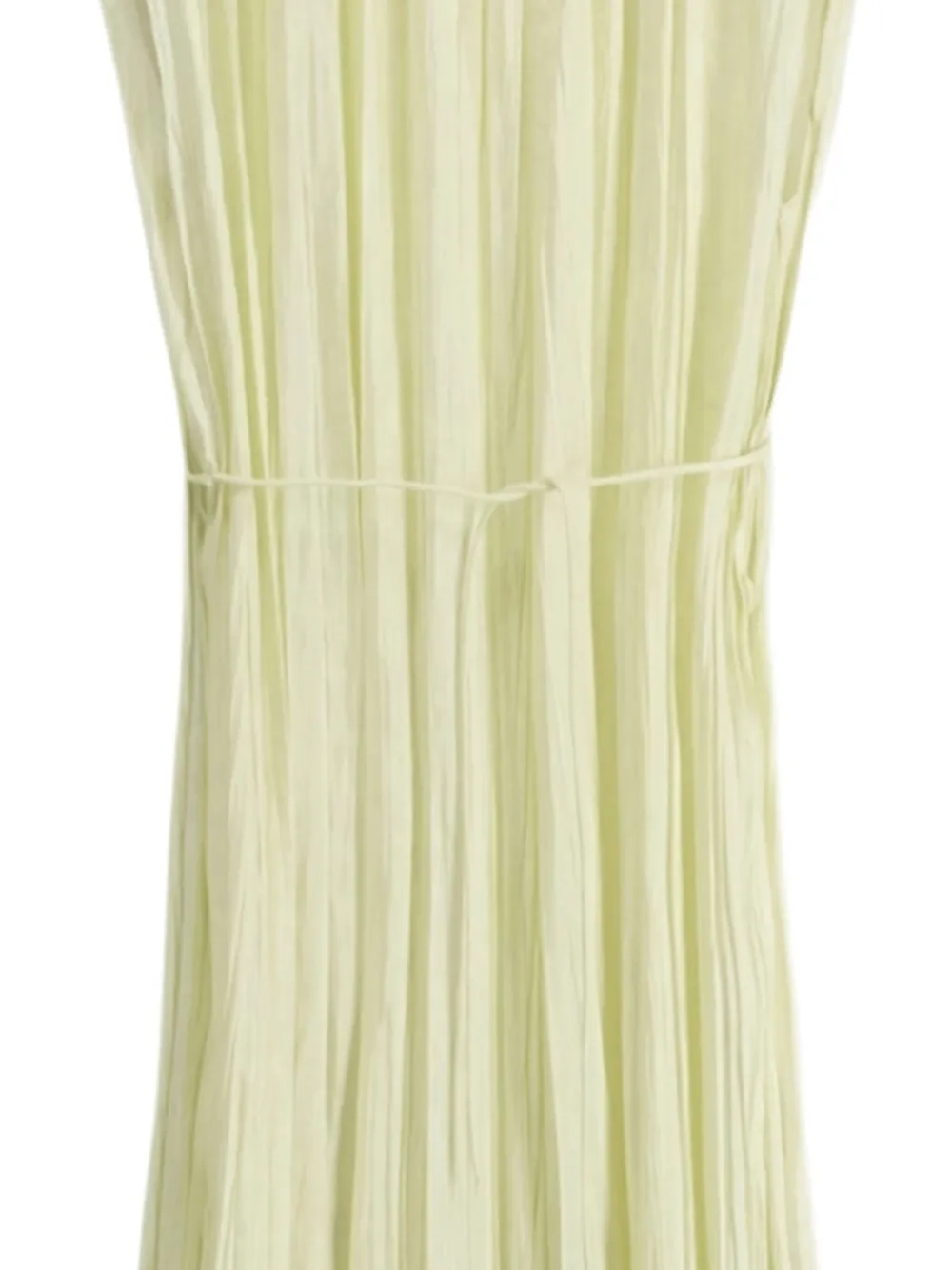 Roberto Collina pleated sleeveless dress - Geel