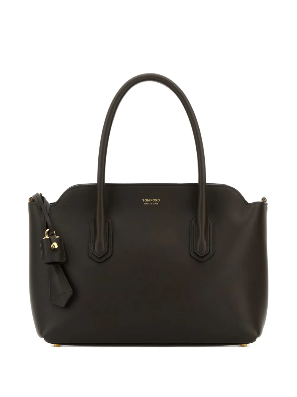 TOM FORD medium Alexandre leather tote bag Zwart