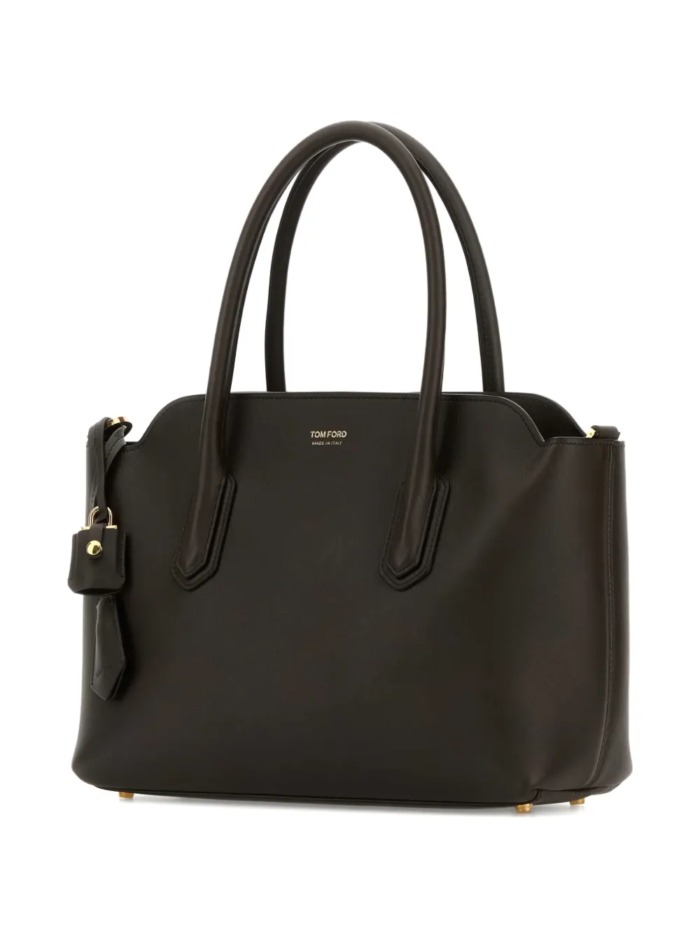 TOM FORD medium Alexandre leather tote bag Zwart