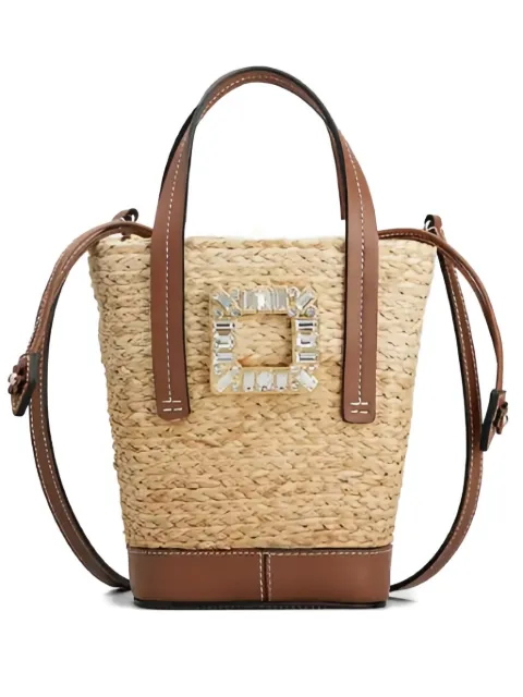 Roger Vivier crystal-embellished bucket bag