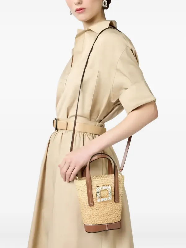 【大人かわいい】Roger Vivier ビジュートリムバケットバッグ Roger Vivier ビジュートリム バケットバッグ | ニュートラル
