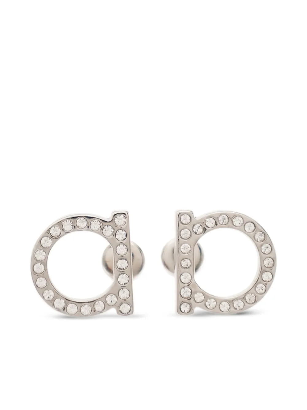 Ferragamo crystal-embellished earrings | Grey | Image 1