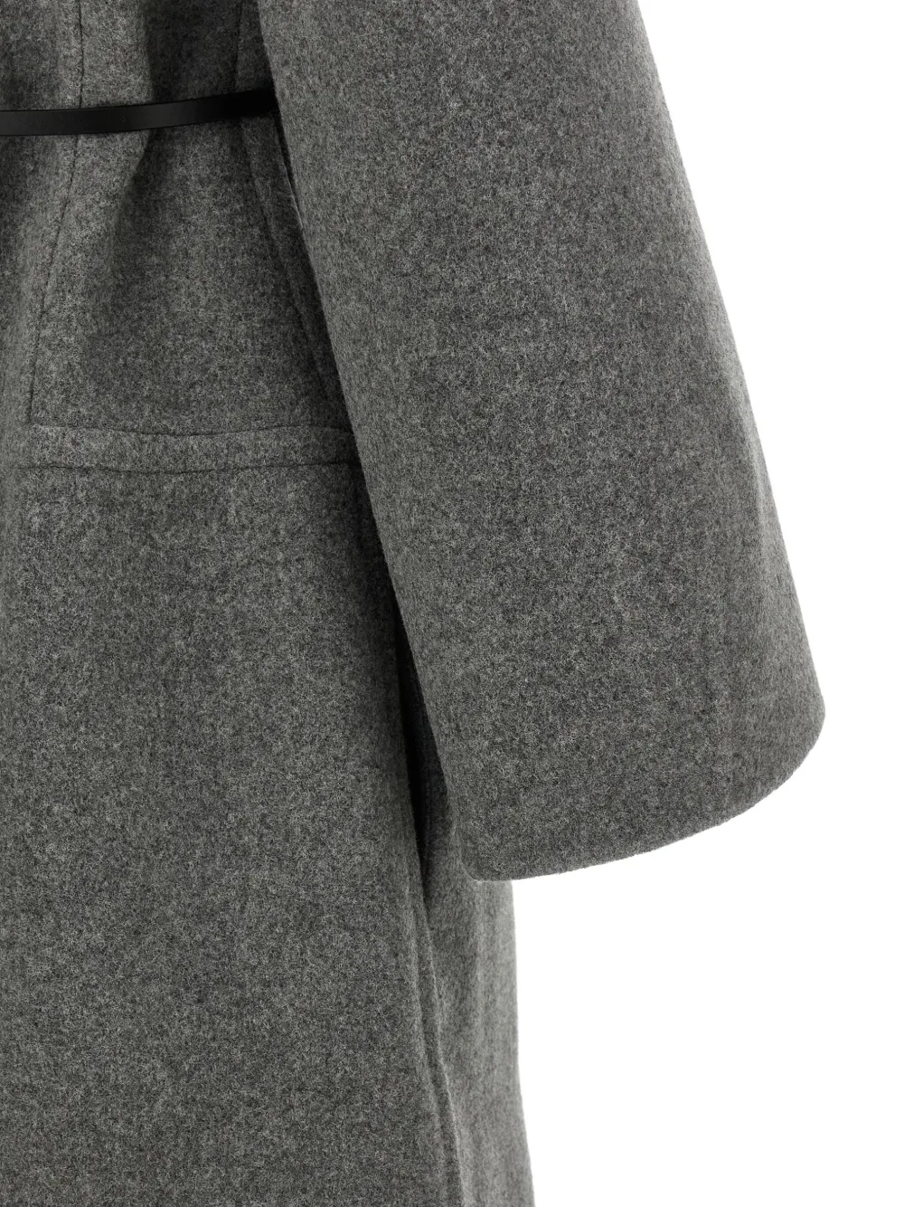 Jil Sander Jas met ceintuur Grijs