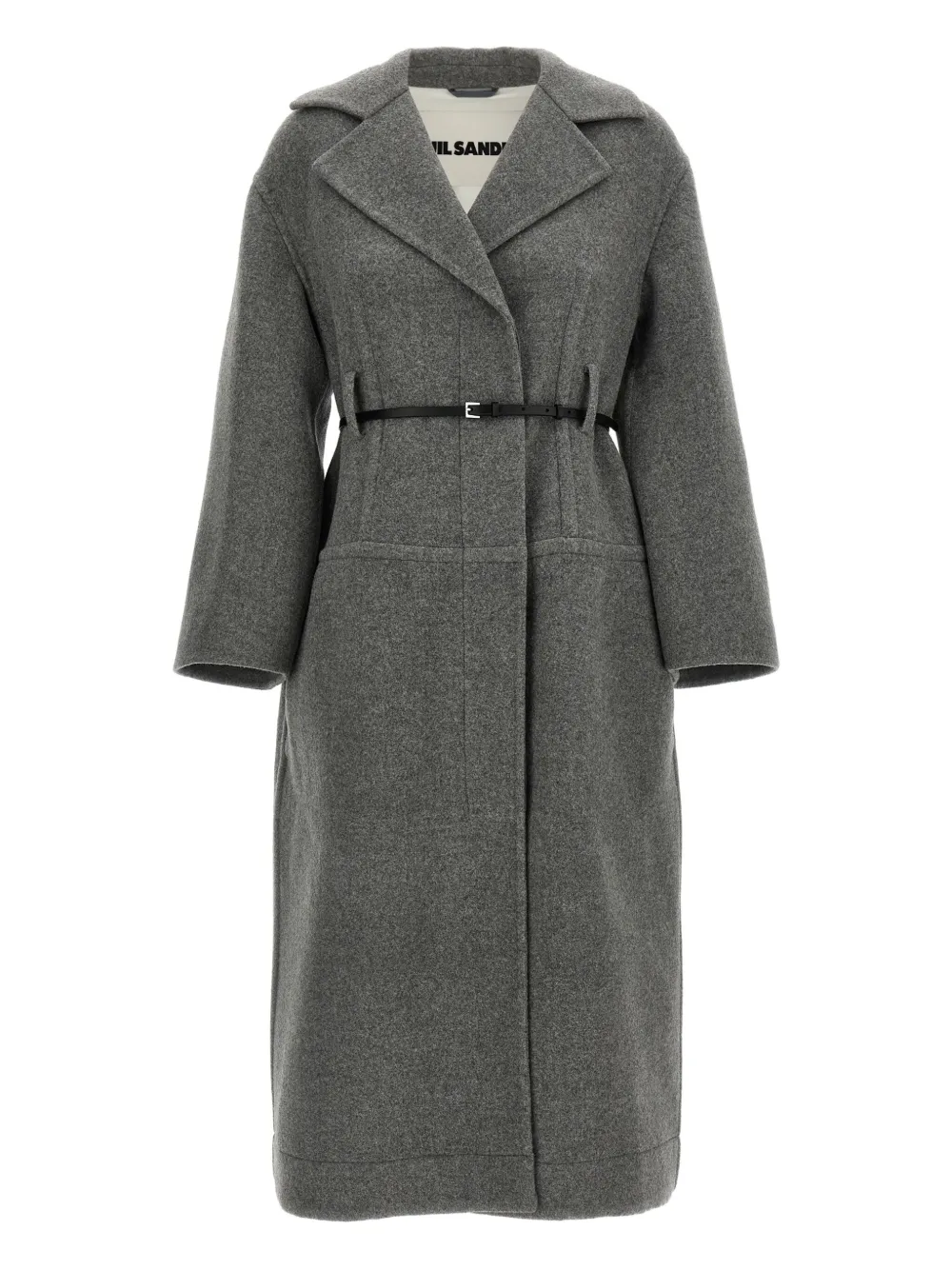 Jil Sander Jas met ceintuur Grijs