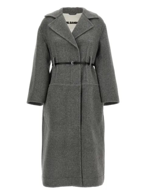 Jil Sander single-breasted belted coat