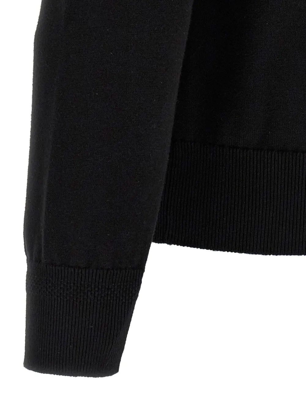 BOSS Sweater met logopatch Zwart