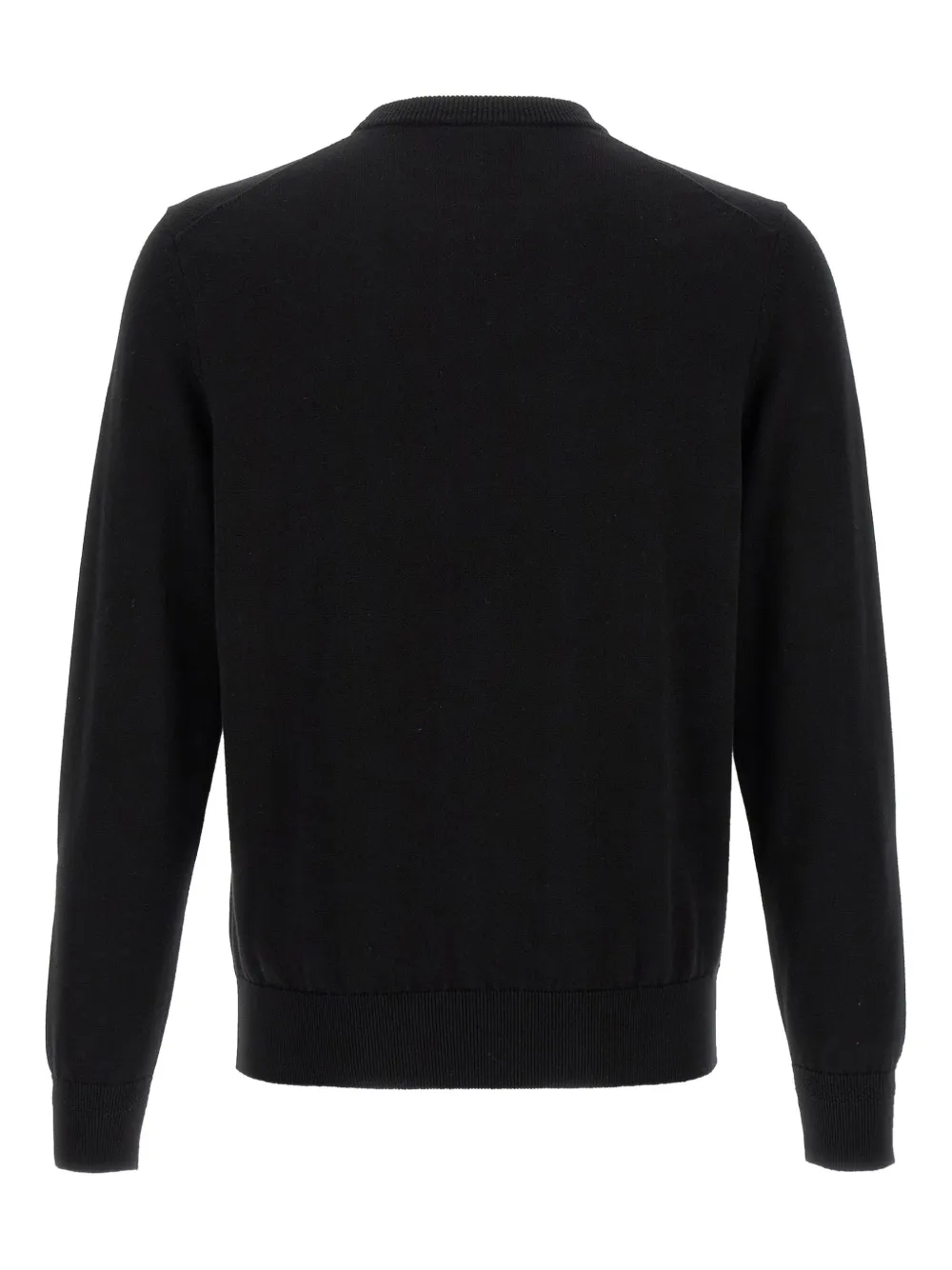 BOSS Sweater met logopatch Zwart