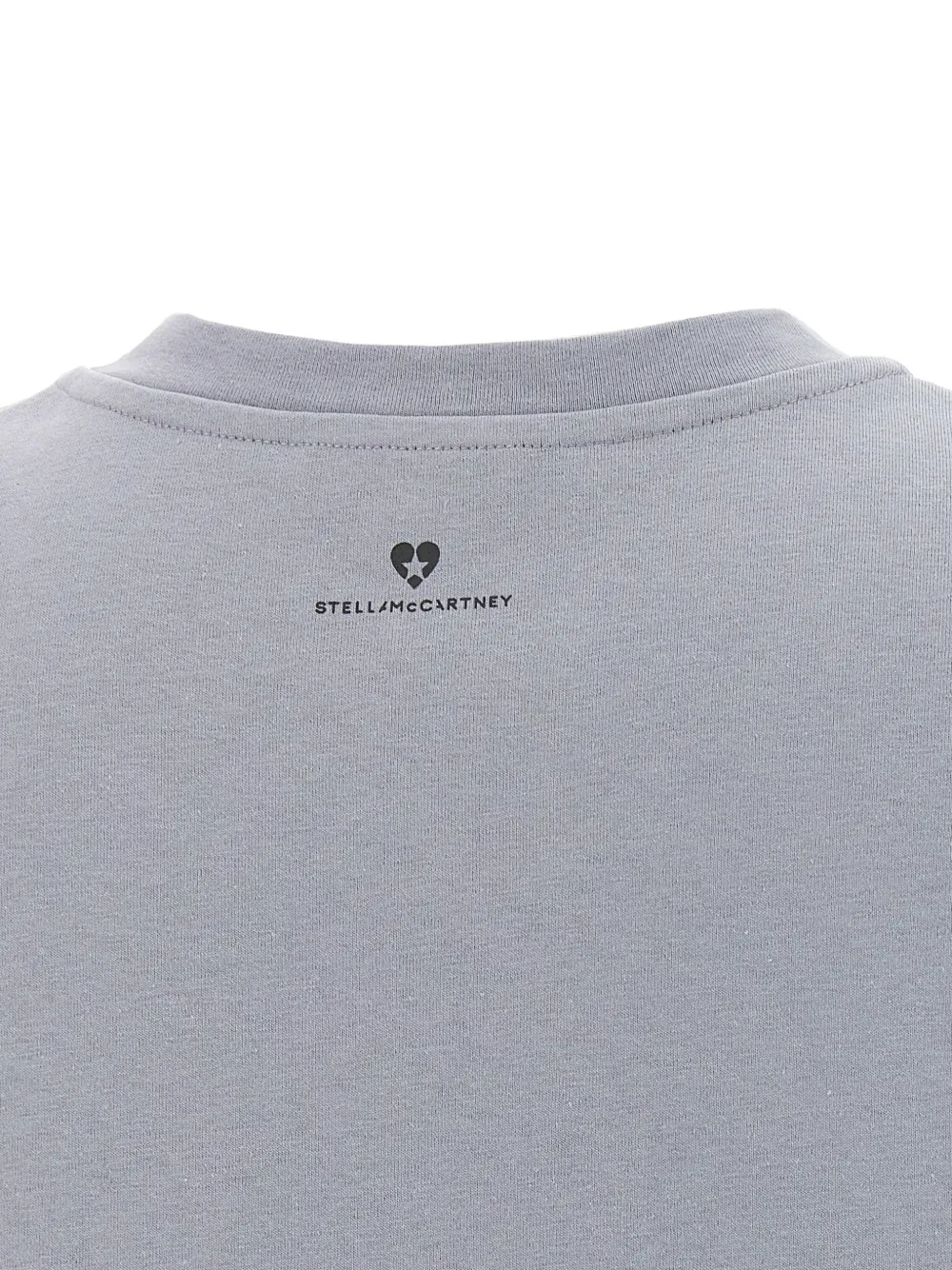 Stella McCartney T-shirt met logoprint met ronde hals Blauw