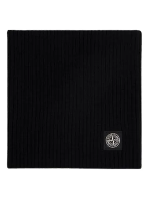Stone Island Compass-patch ribbed neck warmer