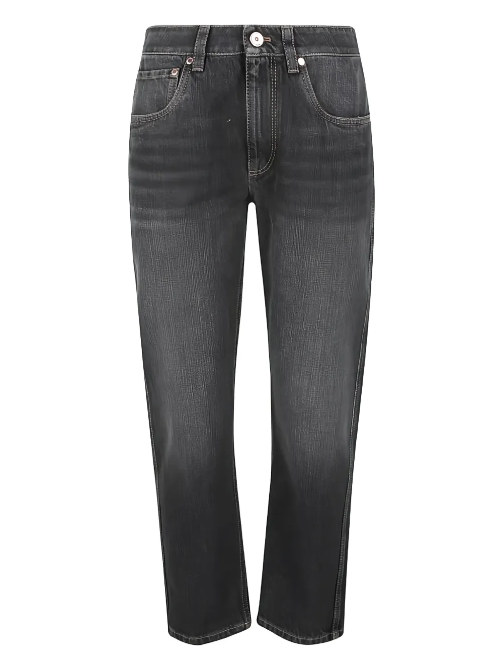 Brunello Cucinelli five-pocket straight jeans | Grey | Image 1