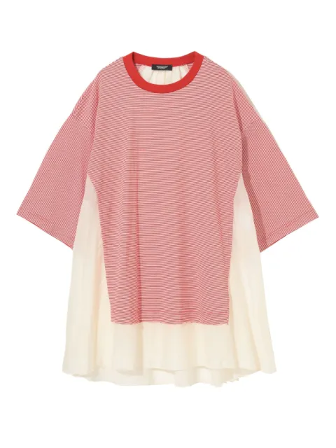 Undercover striped panelled pullover