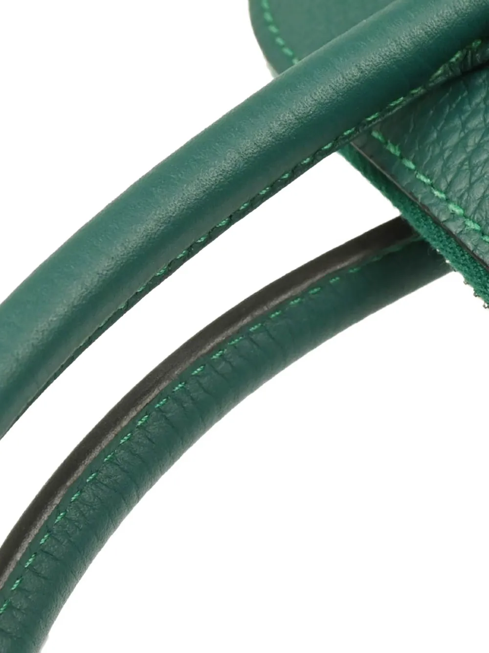 Pre-owned Hermes 2013 Bolide 31 Clemence-leather Handbag In Green