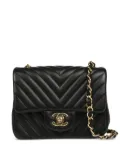 CHANEL Pre-Owned 2016 mini Classic Square Flap 17 shoulder bag - Black