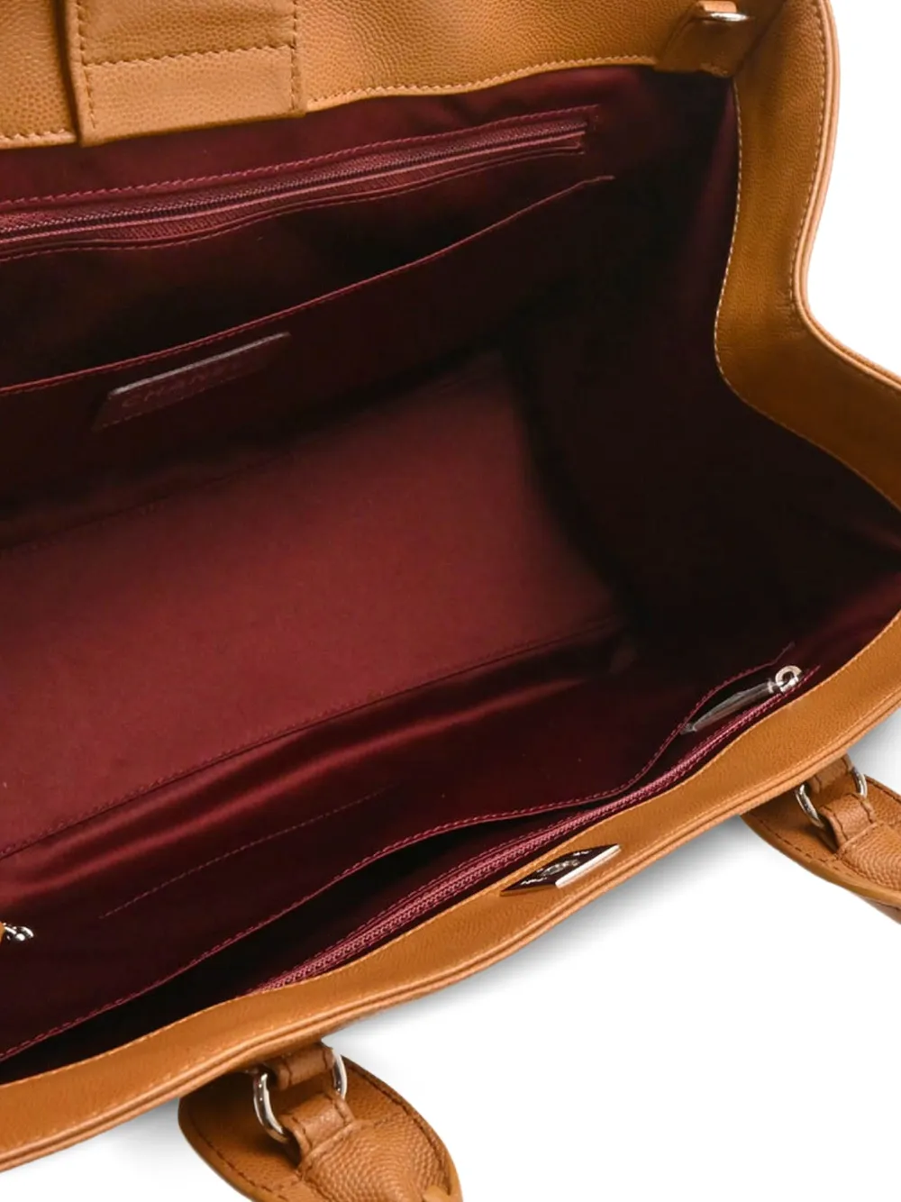 Pre-owned Chanel 2015 Executive Cerf Tote Bag In Brown