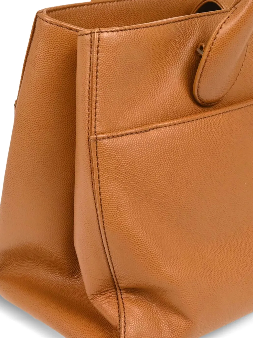Pre-owned Chanel 2015 Executive Cerf Tote Bag In Brown