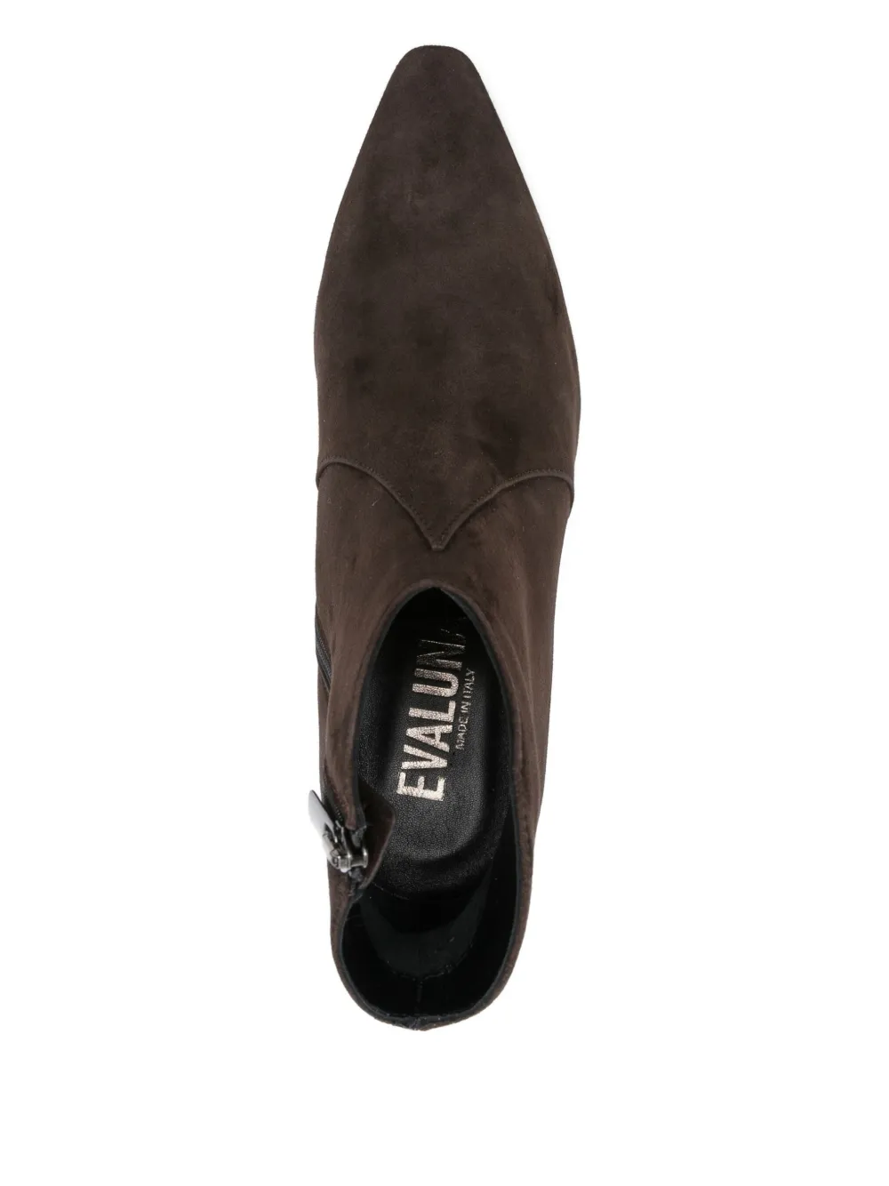Evaluna 80mm pointed-toe heeled ankle boots Brown