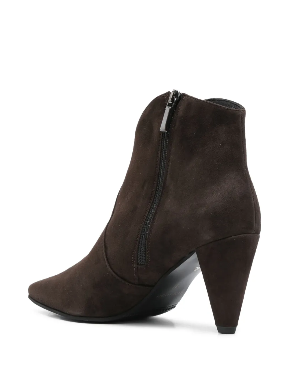 Evaluna 80mm pointed-toe heeled ankle boots Brown