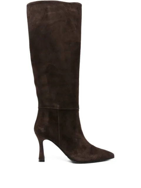 Evaluna 90mm suede pointed-toe knee-high boots