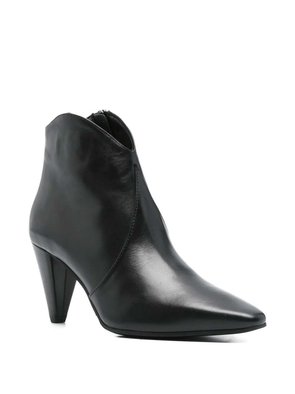 Evaluna 80mm pointed-toe heeled boots Black
