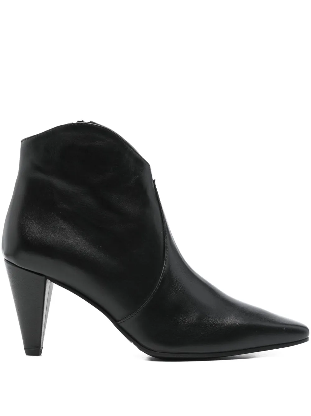Evaluna 80mm Pointed-toe Heeled Boots In Black