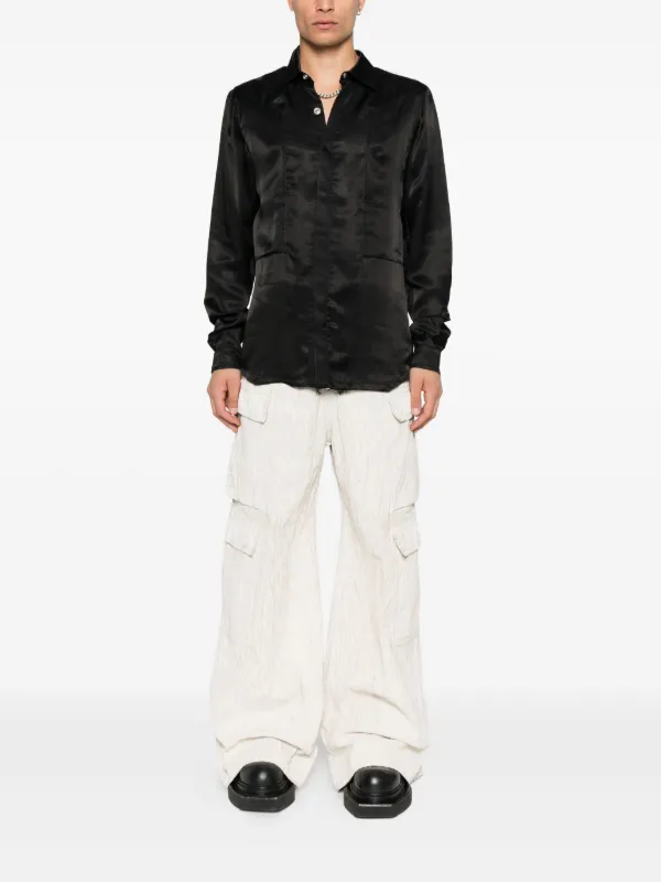 Rick Owens ロングスリーブ シャツ | ブラック | FARFETCH JP