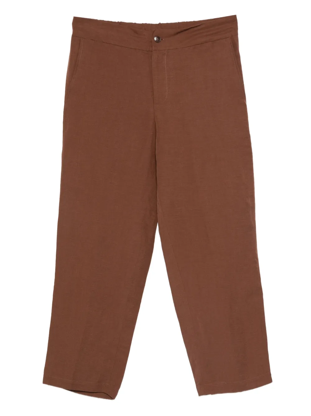 Costumein Straight broek met knopen Bruin