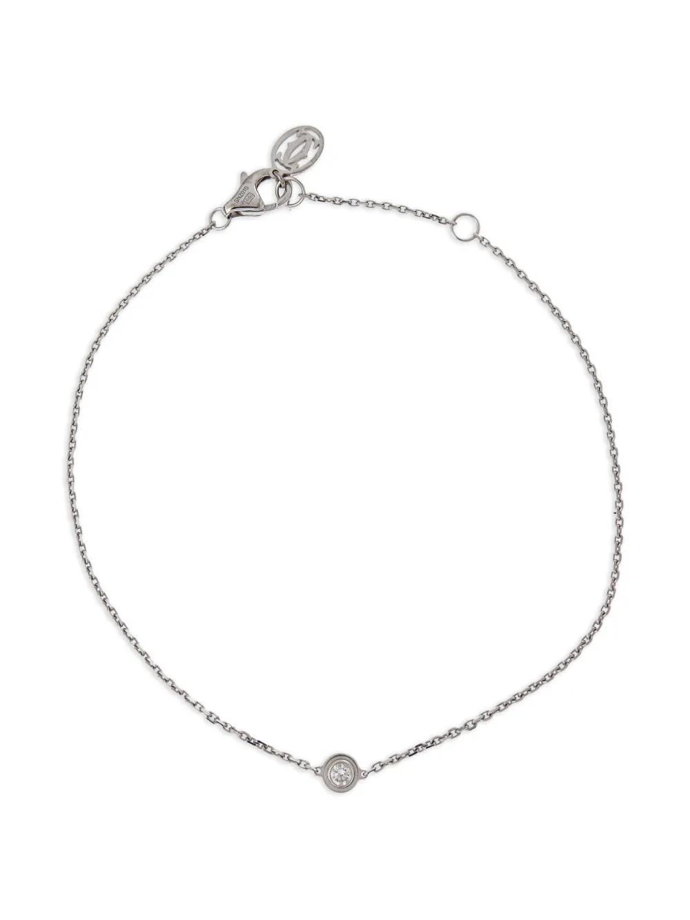 Cartier 1990-2000s ダムール ダイヤモンド ブレスレット 18Kホワイトゴールド - シルバートーン Cartier 1990-2000s ダムール ダイヤモンド ブレスレット 18Kホワイトゴールド - シルバートーン