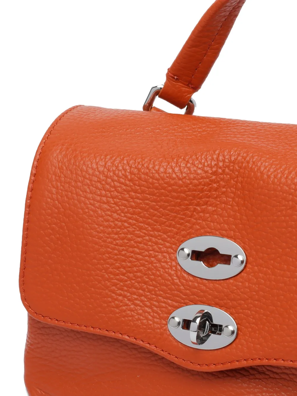 Zanellato Postina Baby leren handtas met draaislot Oranje