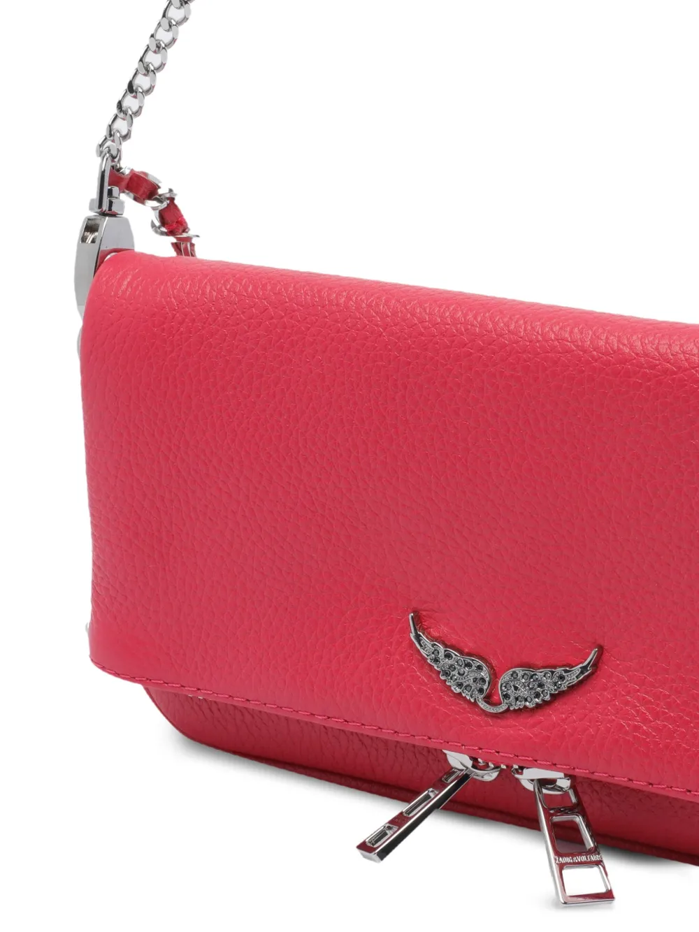 Zadig&Voltaire Nano Rock schoudertas met ketting Roze