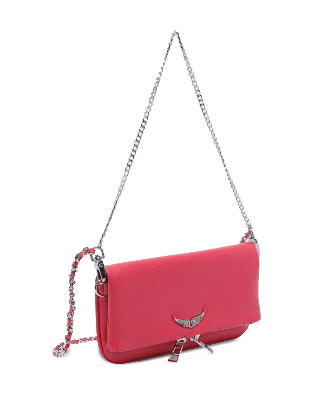 Zadig&Voltaire Nano Rock schoudertas met ketting Roze