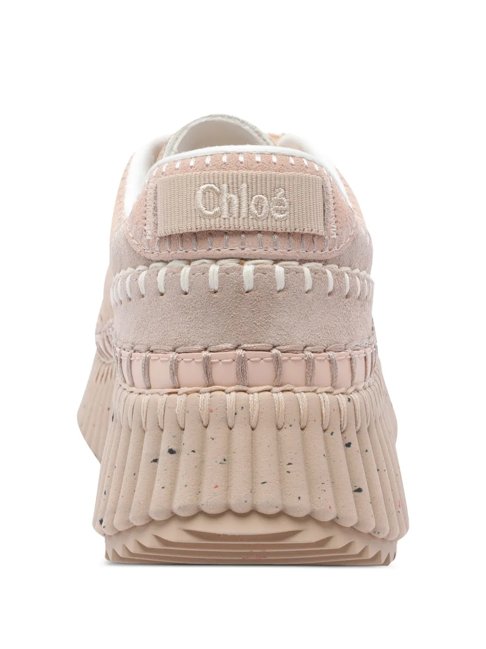 Chloé Nama sneakers met plateauzool Roze