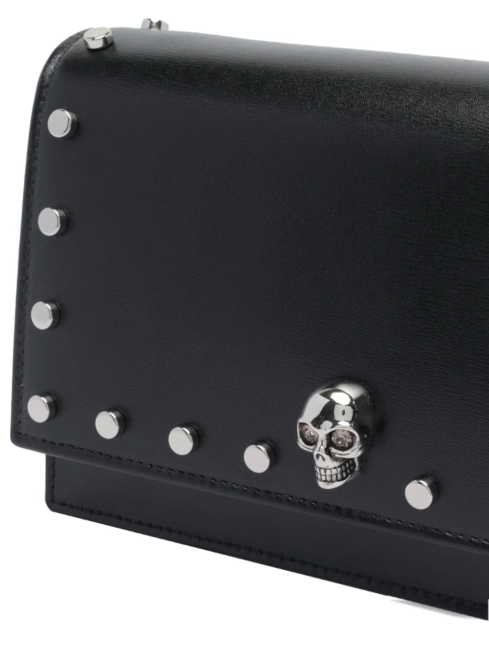 Alexander McQueen Kleine Skull schoudertas met studs Zwart