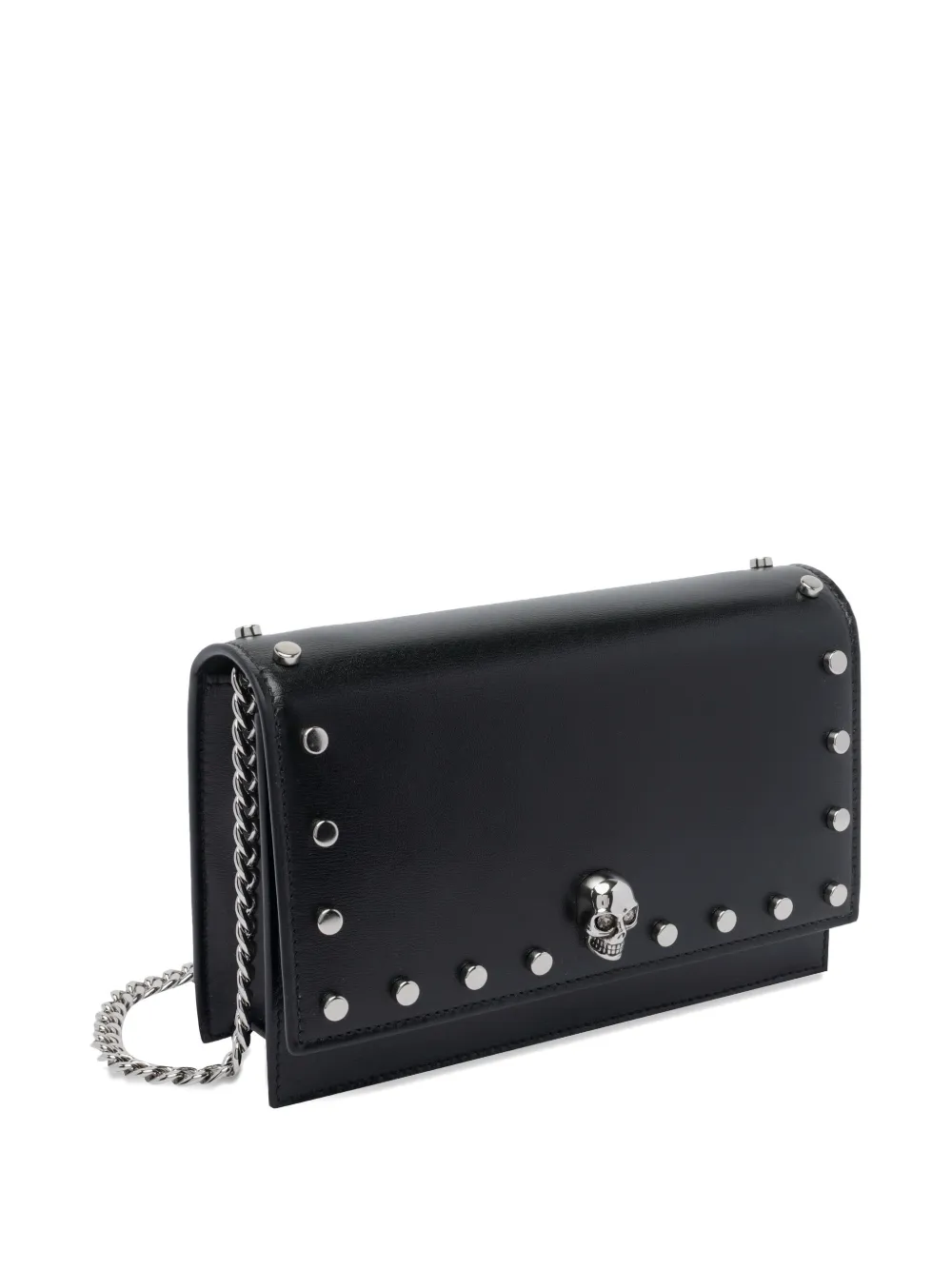 Alexander McQueen Kleine Skull schoudertas met studs Zwart