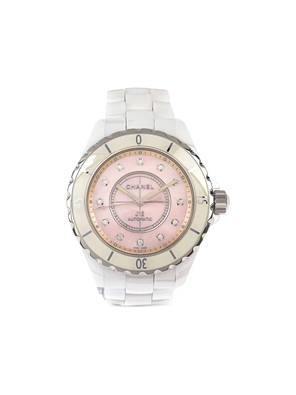 CHANEL Pre-Owned 2018 J12 39mm - ピンク CHANEL Pre-Owned 2018 J12 39mm - ピンク