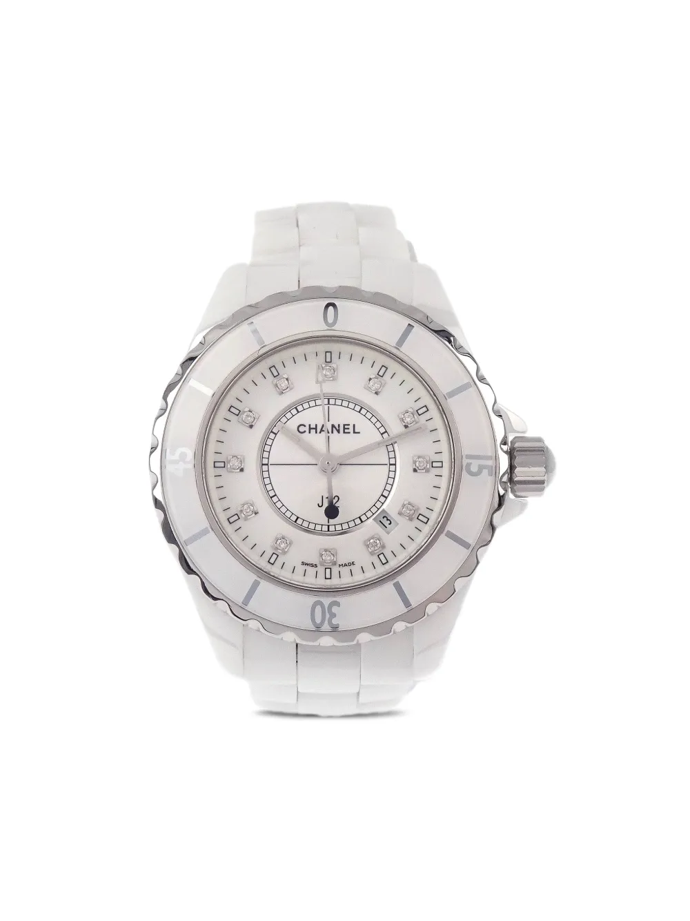 CHANEL Pre-Owned 2006 J12 34mm - ホワイト CHANEL Pre-Owned 2006 J12 34mm - ホワイト